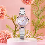 CITIZEN 星辰 XC 心蕊 光動能電波萬年曆女錶-29mm EC1011-62W, , large