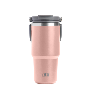 〔佳美能〕TYESO 304不鏽鋼 隨行杯 750ml 保溫 保冰 保熱 雙層真空 時尚便攜 汽車杯座設計