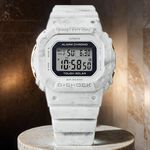 CASIO 卡西歐 G-SHOCK 大理石紋 太陽能方形女錶 GMS-S5600RT-7, , large