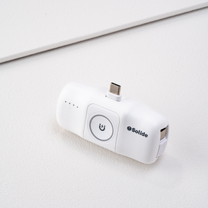[亞瑟3C]solide 索力得
5000mAh Type-C Hammer 小榔頭 多功能輕巧萬用行動電源-白