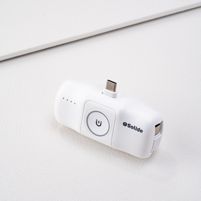 [亞瑟3C]solide 索力得5000mAh Type-C Hammer 小榔頭 多功能輕巧萬用行動電源-白