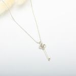 【Angel & Me】Heart key s925 sterling silver necklace Valentine Day gift, , large