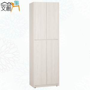 【文創集】克萊淺橡2尺四門玄關鞋櫃(客約商品)