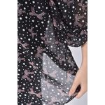(XL) 點點黑色長袖上衣二手衣, , large