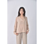 (M) kodzV領黃色長袖上衣二手衣, , large