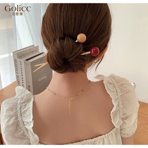 【Gulicc】古莉可 髮簪 簡約 時尚小圓球 髮簪
