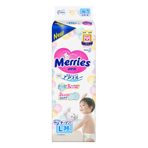 Merries Meticulous diaper L