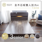 台灣製【藤原傢俬】6分木芯板床底半封(不含床墊/床頭), , large