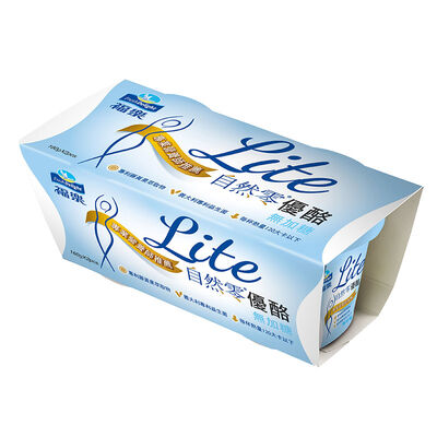 福樂自然零Lite無加糖優酪(160gx2入)到貨效期約6-8天
