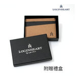 [LOGINHEART]免取卡正面感應卡夾 巧克棕黑 可客製 悠遊卡/信用卡/各類卡片 直接感應不受其他票卡干擾, , large