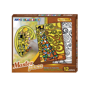 【韓國AMOS】12色 世界名著 古斯塔夫&middot;克里姆特 玻璃貼 玻璃彩繪膠