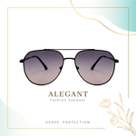 經典時尚蕉月綠飛官彈簧鏡腳寶麗來偏光墨鏡/UV400太陽眼鏡〔ALEGANT〕, , large