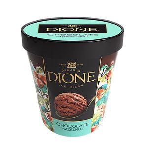 DIONE chocolate hazelnut ice cream