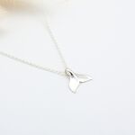 【Angel & Me】Lucky Whale tail s925 sterling silver necklace birthday gift, , large