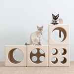 【paipaipets】Wooden Cube - Style S, , large