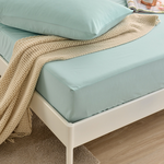 【FOCA】Lake light green | Professional nursing grade 100% ultra waterproof mattress protector - Double extra large, , large