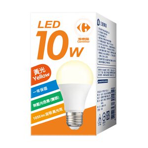 家福LED燈泡10W-黃光