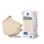 【醫碩科技】藍鷹牌 N95 4D立體型醫療成人口罩 10片/盒 多色可選, , large