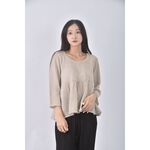 (M) betty s質感羊毛杏色長袖上衣二手衣, , large