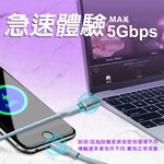 GliTTER GT-2590 USB轉TYPE-C轉接頭 快充支援 高速傳輸, , large