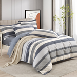 【Betrise】Youthful Blanket | Environmentally friendly printing and dyeing anti-mite and antibacterial 100% combed cotton dual-purpose quilt and bed sheet set - double, , large