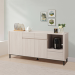 【唯熙傢俱】馬修斯橡木白5.3尺餐櫃, , large