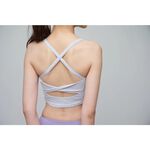 YOGA FLOW Chloe Bra - 扭轉短版上衣 - 淡灰 Grey Light, , large