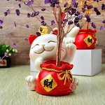 【A&R】開運水晶樹 招財貓貓福袋款 - 紫水晶, 紫水晶, large