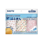 [日日好物]日本Kajitu-乾濕兩用雙面凹凸魚鱗紋和風印花超強吸水速乾無痕除塵去污吸油加厚不掉絮百潔抹布3入/袋, , large