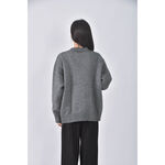 (XL) pazzo排扣灰色外套二手衣, , large