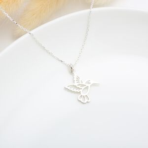 【Angel & Me】愛 蜂鳥 (大) Hummingbird s925 純銀 項鍊 生日 情人節 禮物