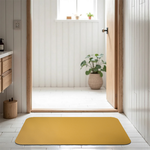 【怪獸】日竹門 超吸 軟式珪藻土吸水地墊 斜紋線韻系列 (60x40cm) -大地黃, , large