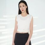 YOGA FLOW Twist Hem Shirt - 微透腰擺抓皺罩衫 - 香草白 White, , large
