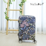NaSaDen [Black Flower]29" Checked Zipper Luggage, , large