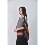 (F) iroo質感黑色短袖上衣二手衣, , large
