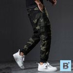 大尺碼-迷彩-束口-工作褲-白/綠/黃-0204130, , large