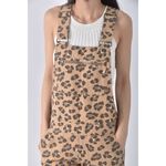 (2XL) 【陳喬恩私服】jill stuart質感吊帶豹紋棕色連身裝二手衣, , large