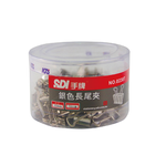 【SDI 手牌】13mm銀色長尾夾  塑膠筒 72支入 / 筒 0238T, , large