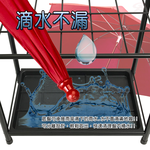 金德恩 GS MALL 台灣製造 15格鐵管置物瀝水雨傘架 收納座 收納架 鞋架 雨天收納 瀝水架 雨傘架 雨傘座 傘架 鐵管架, , large