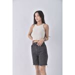 (S) 【安于晴Charlene私服】bar bar高腰丹寧牛仔質感五分灰色短褲二手衣, , large