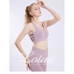 【LOTUS】胡桃鉗芭蕾扭結運動內衣-玫瑰奶茶, , large