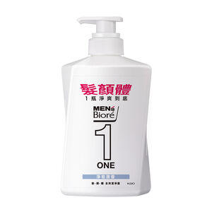 MENS Biore ONE 髮顏體全效潔淨露-淨皂清香480ml