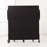 《Simple Life》High anti-slip support 14-stage storage folding bed (easy assembly) black KR, , large