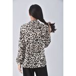 (M) 【陳喬恩私服】anine bing豹紋杏色襯衫上衣二手衣, , large