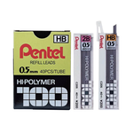 【Pentel 飛龍】HI-POLYMER 自動鉛筆芯 HB/2B 0.5mm 單款10筒/盒 C205 - HB, , large
