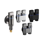 Washing machine water stop valve electroplated dual outlet, , large