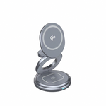 【Timo】Qi2 15W Rotating Foldable 3-in-1 Travel Magnetic Wireless Charger TM-ST001 - Gray, , large