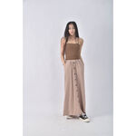 (XS（含）以下) 2 two day質感收腰棕色綁帶洋裝二手衣, , large