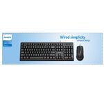 PHILIPS 104鍵有線鍵盤滑鼠組-SPT6234, , large