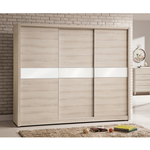 【唯熙傢俱】馬可橡木白8x7尺滑門衣櫃, , large